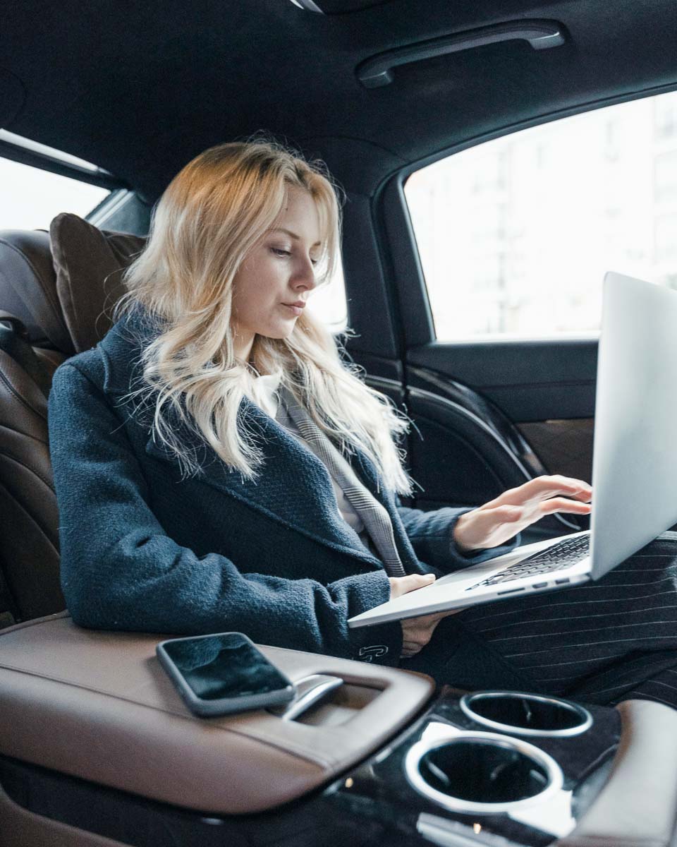 Professional chauffeur service for business travel in La Rochelle